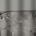 PARTY Women's Chunky Heels Open Toe Ankle Strap 3 inch Heeled Sandals (7.5, White Pearl)