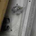 Printer Stand with Storage Under Desk Shelf, Desktop Printer Stand Organizer, Rolling Printer Cart Storage Paper Files Holder for Desk, Office, Home, (White)