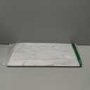 Dainty Home Foiled Granite Thick Cork Heat Resistant Dining Table Placemats Set of 2, 12" x 18" Rectangle, Marbled Silver, 2 Count - 2MC1218SI