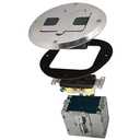 RACO 6239NI Floor Kit with Recessed Duplex 15A TR Device and Adjustable Steel Box, 1-Gang, Nickel