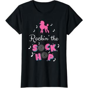 Sock Hop Costume Girls Women Pink Poodle T-Shirt
girl small