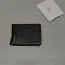 RUNBOX Wallet for Men Slim 11 Credit Card Holder Slots Leather RFID Blocking Small Thin Men's Wallet Bifold Minimalist Front Pocket Large Capacity Gift Box (0 carbon black)