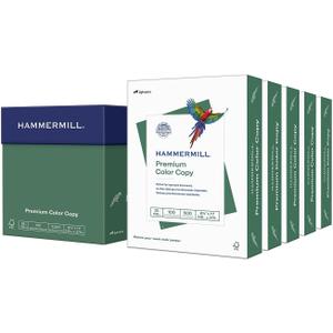 Hammermill Printer Paper, Premium Color 28 lb Copy Paper, 8.5 x 11-5 Ream (2,500 Sheets) - 100 Bright, Made in the USA, 102450C, White