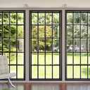 AOFOTO 10x7ft Business Office French Sash Window Backdrop Living Room Sofa Plant Photography Background Interior Casement Work at Home Modern Flat Furniture Apartment Decoration Residence Villa Props