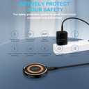 2 x Samsung Wireless Charger Fast Charging Pad 15W Magnetic Charger for Samsung Galaxy S25 Edge/S24/S23/S22/S21/S20/Pixel 10/9a/8a/8,MagSafe Charger Stand with 20W Charger Block for iPhone 17/16/15/14/13