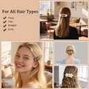 2 x 10 Pcs Flat Hair Clips, Lay Flat Claw Clips for Women Thick Thin Curly Straight Fine Hair, Matte Non-slip Big Hairclips for Daily Use Decotations, Strong Hold & Comfortable All Day, L 4.3In
