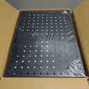 Spampur Peg Board, 6 Pack Metal Pegboard Panels Black Pegboards Wall Organizer with 50 Hooks, Heavy Duty Peg Board for Walls Home, Garage Tool Storage, Office Organization, Craft Room, Kitchen