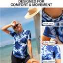 Kanu Surf Women's Breeze UPF 50+ Short Sleeved Active Rashguard & Workout Top (Blue, M)