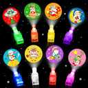HALOGATE Christmas Party Favors, 32 PCS Space Theme LED Finger Lights Toys for Christmas Stocking Stuffers Goodie Bag Stuffers, Light Up Toys Bulk Party Supplies Classroom Prizes for Kids
