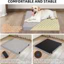 Dog Bed for Truck Back Seat Extender,Waterproof Large Dog Mat for Seat Cover Back Seat,Washable Pet Bed for Car Hammock(Gray, for Full Size Truck)