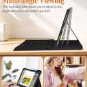 Wazzasoft for iPad Pro 13 inch Case with Keyboard M4 - Pencil Holder Folio Women Girls Cute Kawaii Strawberry Unique Design for Apple Tablet Cover Pro 13 2024, Cat Flower