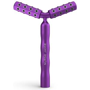Nurse Jamie Uplift Body Dual-Head Massaging Tool – Y-Shape Roller with 48 Stones & Vibration for Toning Face & Body