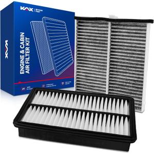 KAX Engine & Cabin Air Filter Kit, Replacement for Mazda CX-5 2013-2025 2.5L, Mazda 3 2014-2018, 6 2014-2021 2.5L, Replace# CA11259 CF11811
