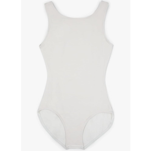 girls High-neck Tank Leotar M, White