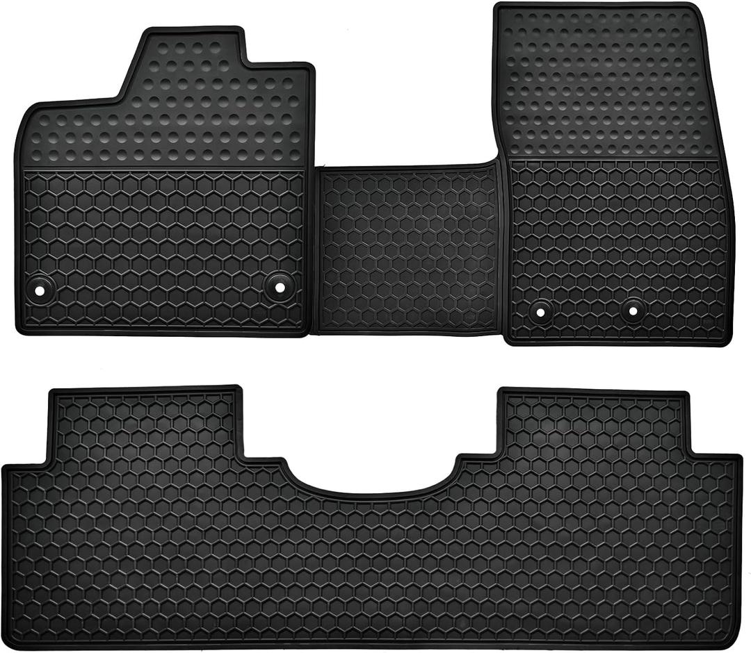 Car Floor Mats Custom Fit for Nissan Ariya 2026 2025 2024 2023 Odorless Washable Duty Rubber (All Weather) Floor Liners Set Black
