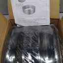 Galvanized Metal Planter Round Raised Garden Bed Kit for Gardening Outdoor2x2x1ft Grow Garden Box Raised Flower BedRound Galvanized Planter Outdoor Metal Fire Pit Ring Black (2x2x1FT1pcs)