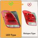 LH LED Tail Light With Bulb Harness Assembly Compatible With 2017-2022 Chevy Trax Rear Lamp Left Driver Side Replacement GM2800298 42750549