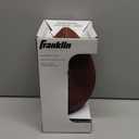Franklin Sports Kids Junior Grip-Rite Youth Junior Size Rubber Footballs - Peewee Kids Durable Outdoor Footballs - Single (Brown/White)