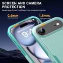 for iPhone Air Case [Shockproof] [Dropproof] [Heavy Duty Protection] [Pocket-Friendly] Slim & Tough Non-Slip Protective Phone Cover for iPhone Air 6.5inch, Mint Green