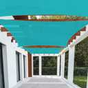 Patio Paradise 16' x 20' Sun Shade Sail Rectangle Canopy Patio Cover Sunlight Block Awning Heavy Duty Commercial Grade for Backyard Lawn Garden Outdoor Activities, Turquoise