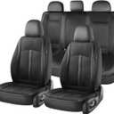 FLORICH Car Seat Covers, Breathable Mesh Automotive Seat Cover Full Sets, Front Seat Covers and Back Seat Cover Universal Car Interior Protectors Cushion for Most Cars&SUV-Black