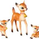 Vintage Resin Reindeer, Set of 3