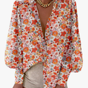EVALESS Womens Tops Button Down Shirts Print Long Sleeve Blouses for Women Fashion 2025,S