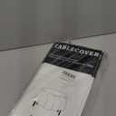 D&Z Plastic Table Cloth Disposable, 12 Pack White Round Tablecloth Individually Wrapped for Indoor & Outdoor, 84 Inch Table Cover for Party, Picnic, Birthday, Wedding & Dinner