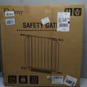 Baby Gate No Drilling, 29"-40" Auto Close Dog Gate Indoor for Doorways & Stairs, Pressure Mounted Adjustable Pet Gate, Easy Walk Through Child Gate for Children & Pets Stroller Friendly, White