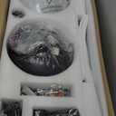 Ceiling Fans with Lights, 60 inch Black Ceiling Fan with Light and Remote, Outdoor Ceiling Fans for Living Room Patio, 6 Speeds, Reversible Quiet DC Motor, 3 CCT, Bi-color 8 Blades