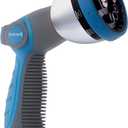 INNAV8 Garden Hose Nozzle Heavy Duty - Features 10 Spray Patterns, THUMB CONTROL On Off Valve Hose Sprayer Nozzle for Easy Water Control - Outdoor Water Hose Nozzle Head Attachment