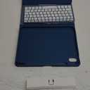 Compatible for iPad 11th 10th Generation Case with Keyboard, Folio Cover with Pencil Holder, Multi-Touch Trackpad, 7 Color Backlit, Detachable Keyboard for iPad (A16) 11th/10th Gen (Navy Blue) (Navy Blue)