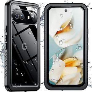 SPIDERCASE for Google Pixel 9a Waterproof Case,[12FT Military Drop Proof] [IP68 Waterproof] [360Full Body Protection] Heavy Duty Protective Cover for Pixel 9a 6.3,Black