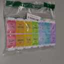 MOLN HYMY Large Pill Organizer 2 Times a Day, AM PM Pill Box 7 Day, 14 Dividers 2 Week Medicine Pill Organizer with Easy Push Button for Medication, Vitamins, Fish Oils, Supplements