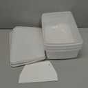 Pizza Dough Proofing Box - Set of 4 Stackable Dough Proofing Container with Lid for Family Size Dough (11.8x 8.87x 5.5)