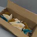 Amyhill 4 Pcs Bottle Brush Trees Christmas Stocking Holders for Mantle Metal Weighted Xmas Tree Stocking Holders Mini Christmas Village Trees with Non-Skid for Xmas Home Fireplace Holiday Decor