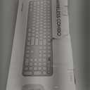 Wireless Keyboard and Mouse, Silent Keyboard Mouse Combo, Full-Sized Colorful Typewriter Keyboard with Round Keycaps, 2.4G Cute Mouse Compatible with PC/Laptop/Computer(Milk Tea)