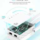 WiFi Extender, WiFi Extender Signal Booster Dual-Band(5.8G&2.4G) Wireless Repeater Coverage to 12880 sq. ft & 105 Devices, 1-Tap Setup, Supports Ethernet Port, Faster Speed (white)