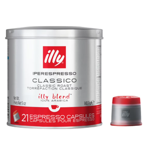 illy Coffee iperEspresso Capsules - Single-Serve Coffee Capsules & Pods - Single Origin Coffee Pods – Classico Medium Roast with Notes of Caramel - For iperEspresso Capsule Machines 21 pcs