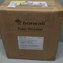 Bonsaii 14-Sheet Paper Shredder for Home Office Use, 10-Minute Cross Cut Shredder with 5.5 Gallons Bin, P-4 High Security Heavy Duty Office Shredder Shred CD/Credit Card