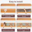 Stair Treads for Wooden Steps Indoor, 15 Pack 8" X 30" Non Slip Carpet Stair Treads with Reusable Adhesive for Kids Elders and Dogs, TPR Backing Stair Rugs Oriental Staircase Step Treads,Bohemia (Orange)