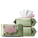 Bc Babycare Cloud Moist Baby Wipes, Thick & XL, 99% Water, Ultra-Hydrating, Unscented, Hypoallergenic for Sensitive Skin, Biodegradable, 3 Flip-Top, 240 Count