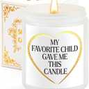 Gifts for Women & Men, Best Mom & Dad Gift Ideas - This Candle was Given to Me by My Favorite Child. Perfect for Mother's Day, Father's Day, Wedding Anniversaries, Birthdays,and Christmas Gifts