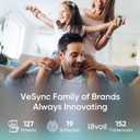 Etekcity Digital Body Weight Bathroom Scale, Large Blue LCD Backlight Display, High Precision Measurements,6mm Tempered Glass, 400 Pounds (Blinding Silver)