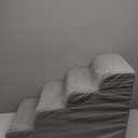 Romrol Dog Stairs Ramp for High Beds Couches, 33D High Density Foam Pet Steps with Durable Non-Slip Waterproof Fabric Cover, Dog Stairs for Small Dogs or Cats or Pets, 4-Step,Grey