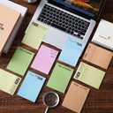 10 Pcs Funny Sticky Notes for Adults Inches Large Sticky Notepad Christmas Fun Gifts Funny Office Supplies for Employee Coworkers(Classic,Multicolor)