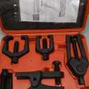 Orion Motor Tech 5-in-1 Ball Joint Separator, Pitman Arm Puller, Tie Rod End Tool Set for Front End Service, Splitter Removal Kit (RB06) (Red)