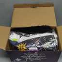 Spider Webs Halloween Decorations Outdoor 290 LED Halloween Spider Web Lights Decoration with 78.7" Large Spider & 3.53 oz Stretch Cobweb 23 Ft Giant Lighted Web with 8 Modes (Purple & Orange)