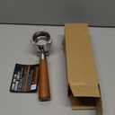 51mm 3 Ear Portafilter for DeLonghi EC680/EC685 - Stainless Steel Dual Spout Handle with Precision Basket,Siam Rosewood Grip