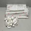 White Room Dividers Tension Curtain Rod, No Drilling Adjustable 72-200" W x 43-120" H Pole,Divider for Room Separation